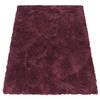 TEPPICH Hochflor Shaggy waschbar Unifarben Schlafzimmer schmutzabweisend Lila Rechteckig 160x220 - Lila, Textil (160/220cm) - KADIMA DESIGN