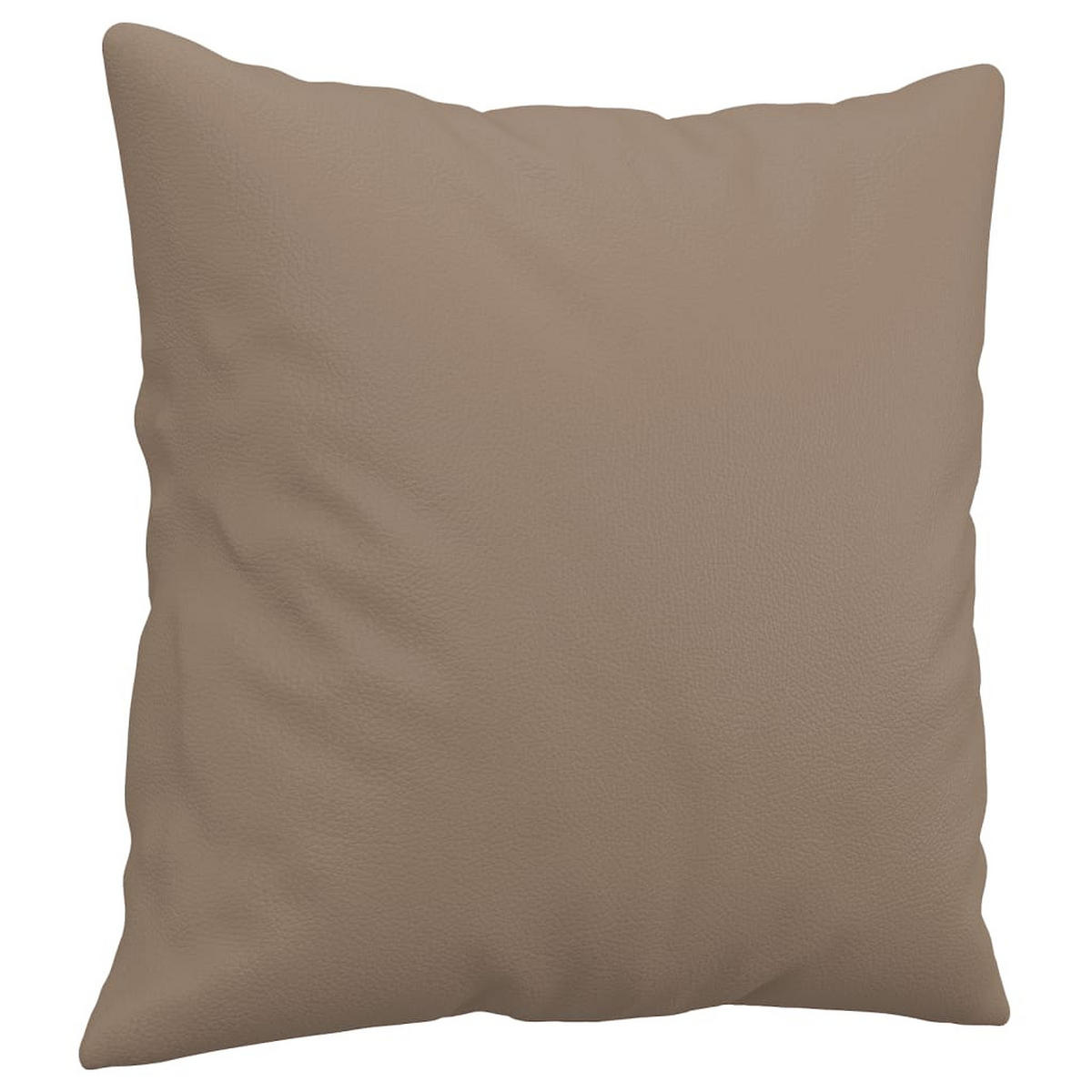 SOFAGARNITUR 4-TLG. Mit Kissen Cappuccino-Braun Kunstleder - Braun, Leder (50/41/60cm) - vidaXL
