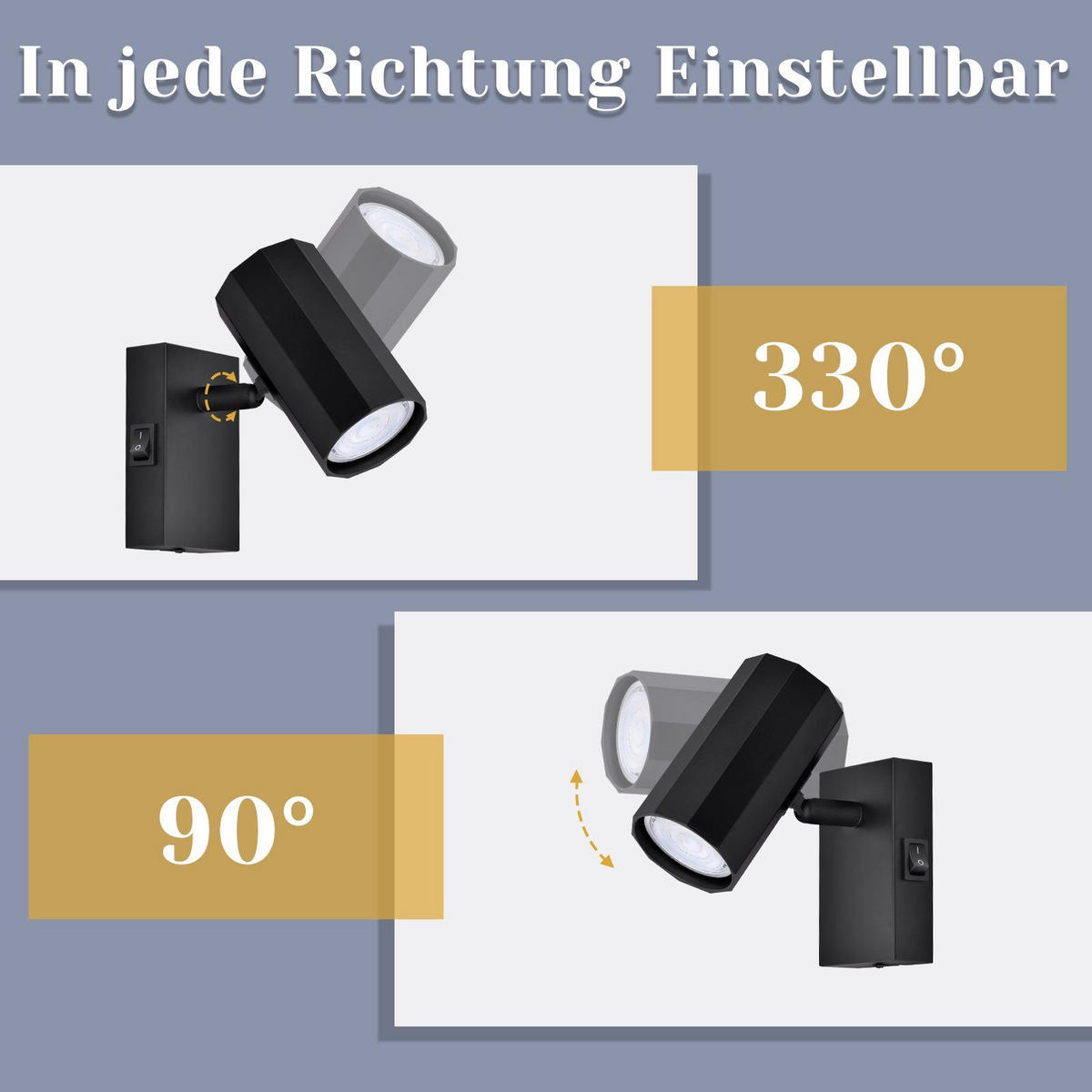 WANDSTRAHLER Hoxxi 10.5/5.9/10cm - Schwarz, Metall (5.9/10/10.5cm) - ZMH