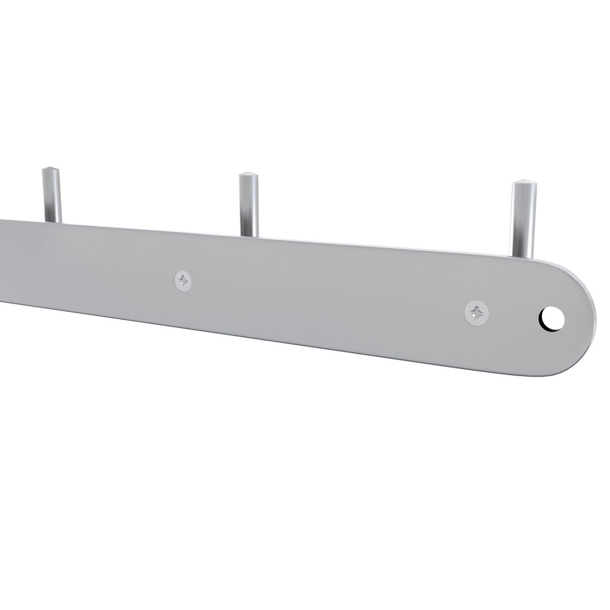 HAKENLEISTE 30/4.2/4.2 cm - Silberfarben, Metall (4.2/4.2/30cm) - Intirilife