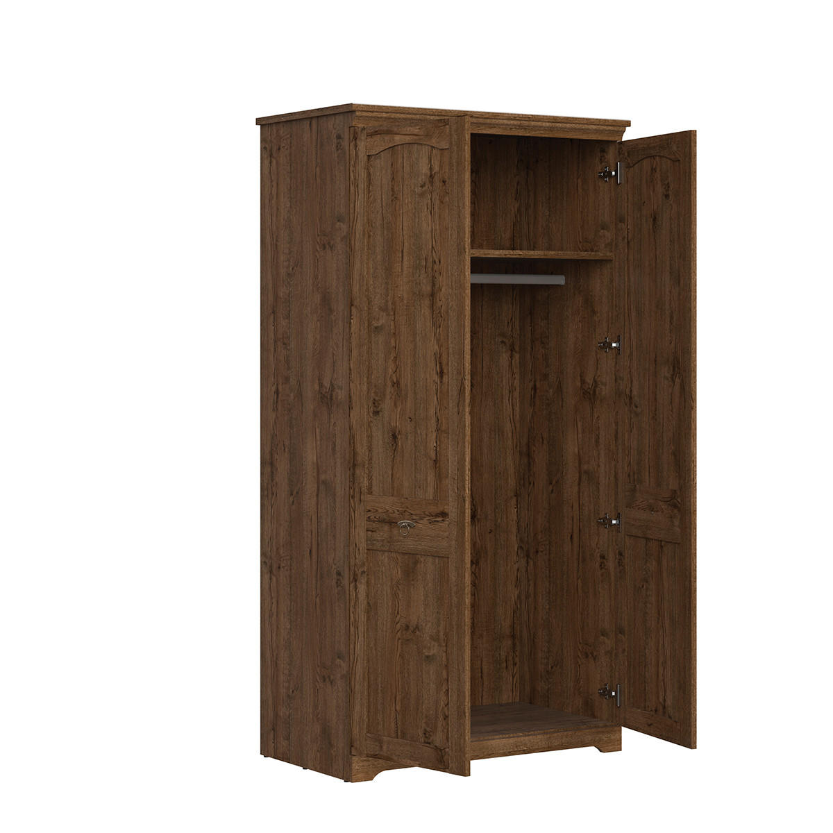 SKŘÍŇ 2DVEŘOVÁ Noé Tmavé dřevo - hnědá, kompozitní dřevo (103/201/59cm) - Petits-meubles