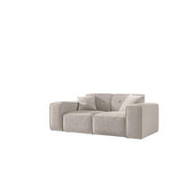 SOFA Zweisitzer PULA Stoff Antic Beige - Beige, Holz (186/73/88cm) - Kaiser Möbel