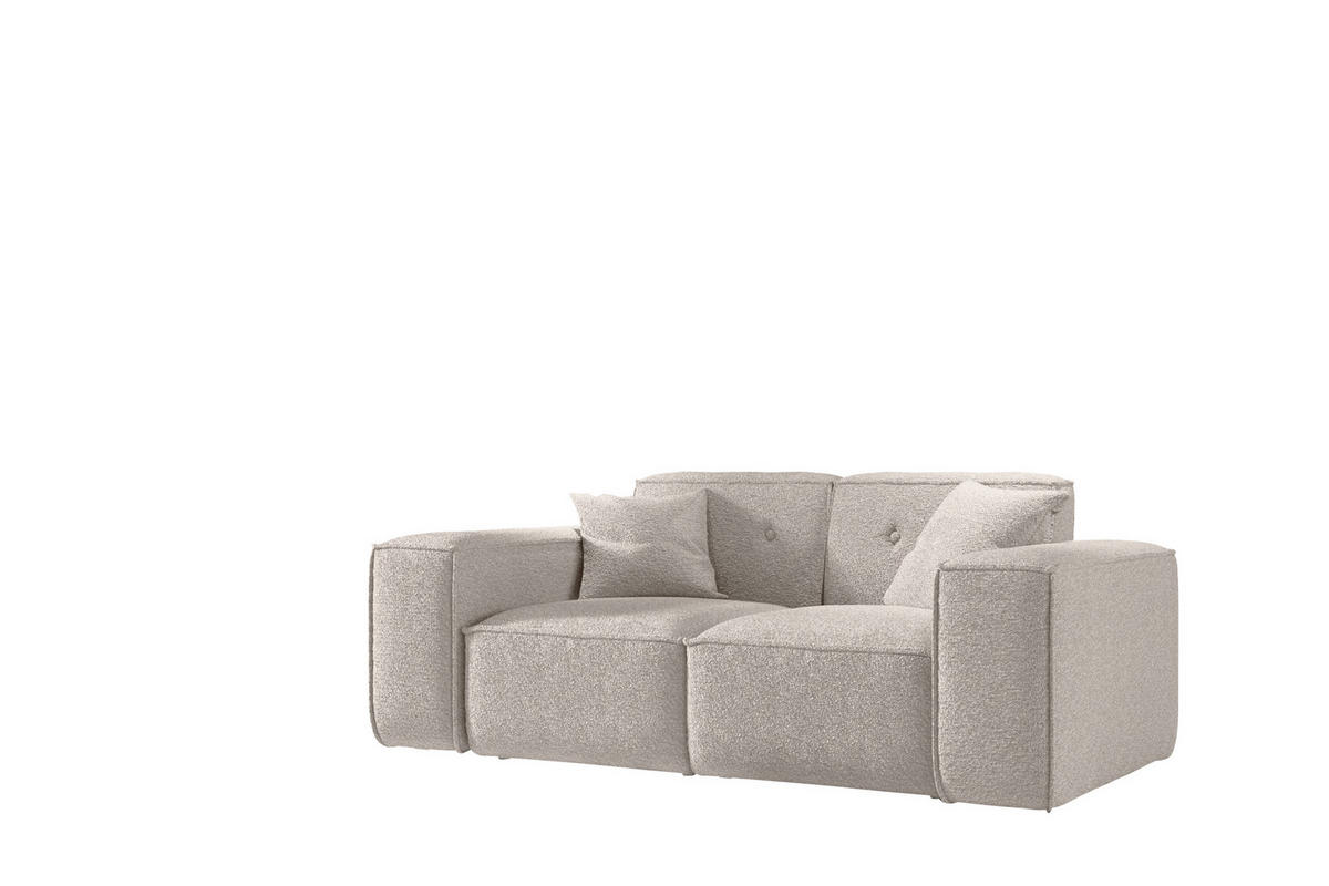 SOFA Zweisitzer PULA Stoff Antic Beige - Beige, Holz (186/73/88cm) - Kaiser Möbel