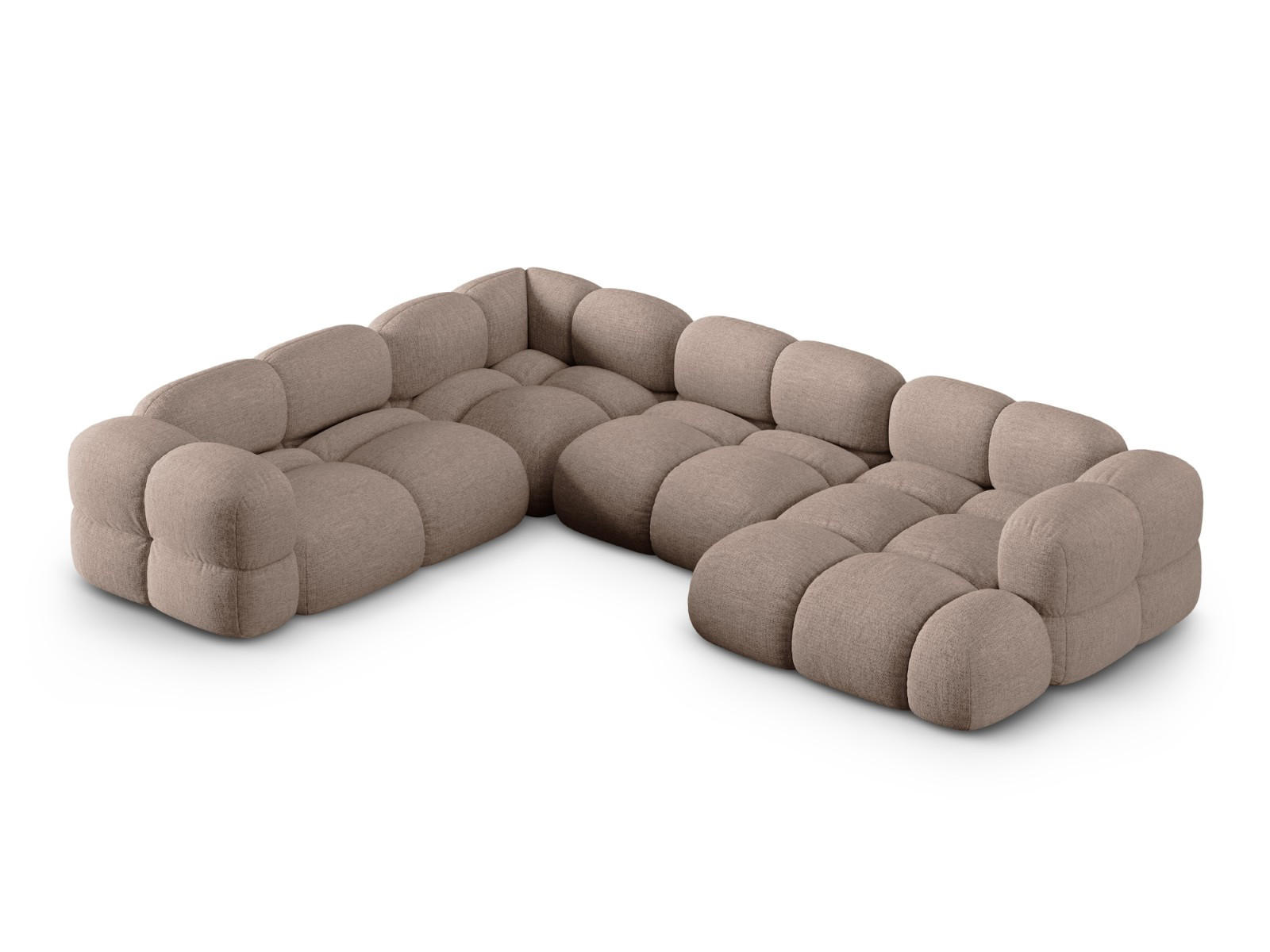 Cosmopolitan Design Panoramasofa Cappuccino 250x68x345 cm