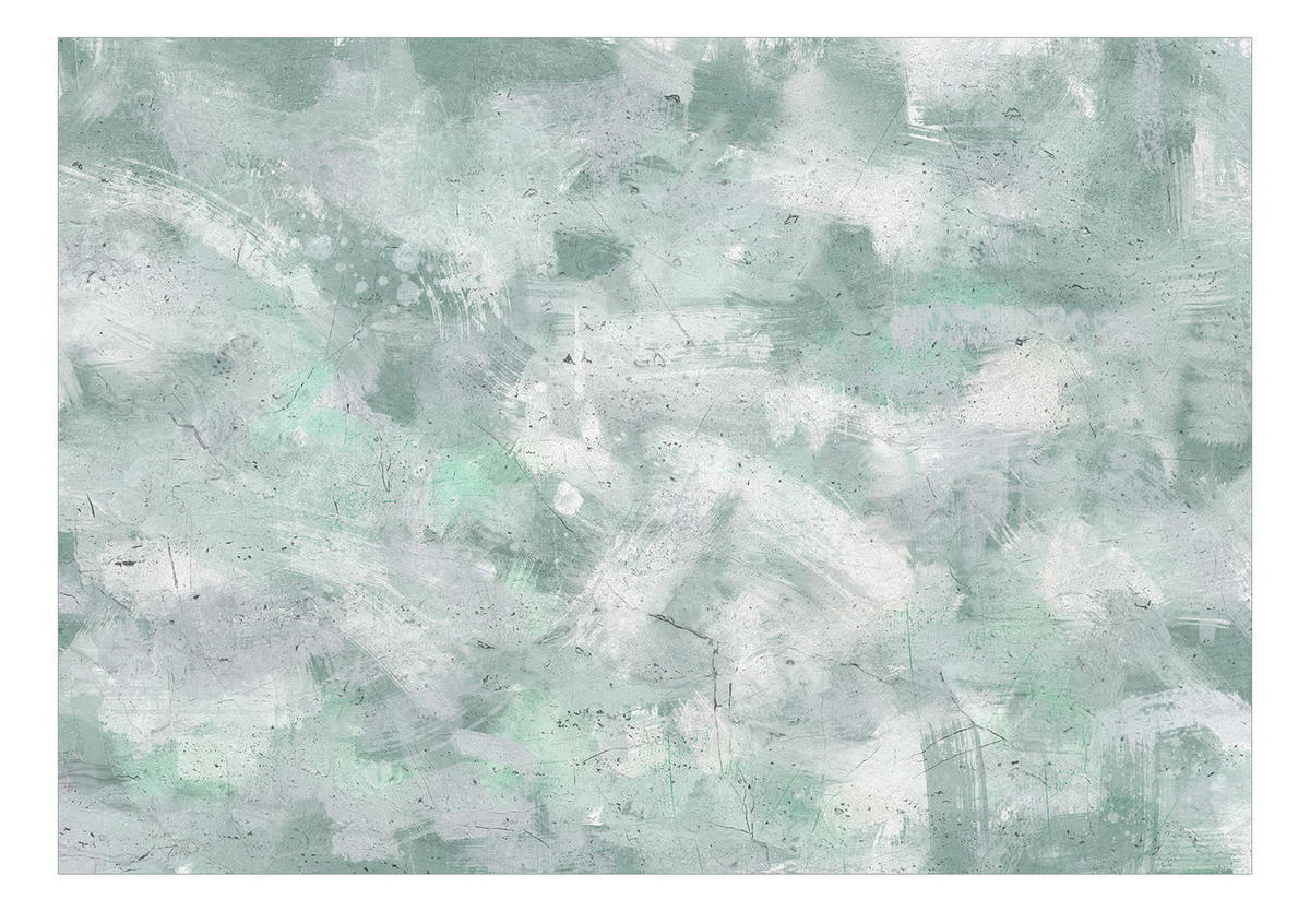 VLIESTAPETE Grün 100/70 cm - Grau/Grün, Textil (100/1cm) - KUNSTLOFT
