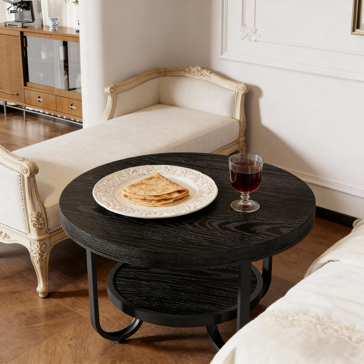 COUCHTISCH Schwarz 80/80/45 cm - Schwarz, Holzwerkstoff (80/80/45cm) - PANGIVO
