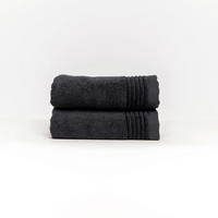GÄSTETUCH Soothing Shadows 2er set, 33x55cm, Baumwolle, Dunkelgrau - Dunkelgrau, Textil (33/50cm) - SOWL