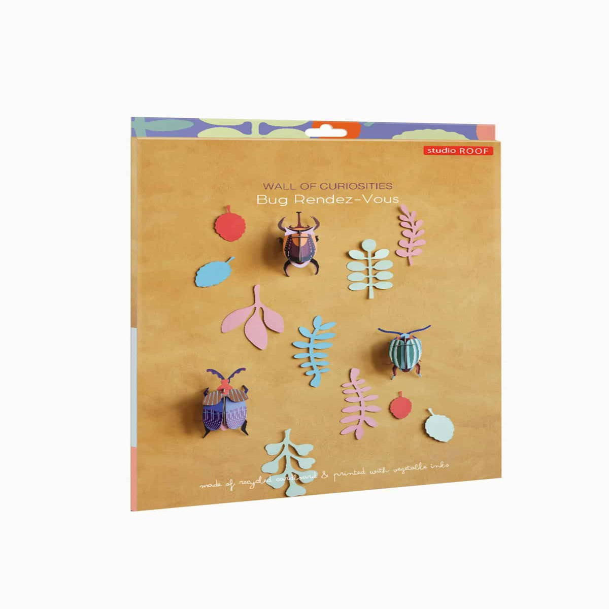 WANDDEKO Käfer-Set 6/17.8 cm - Multicolor, Wellpappe (6/17.8/8cm) - Studio Roof