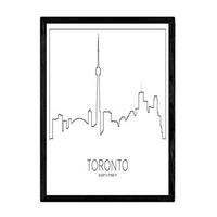 POSTER Toronto Skyline A3 Rahmenlos - Klar, Papier (29.7/5/42cm) - Nacnic
