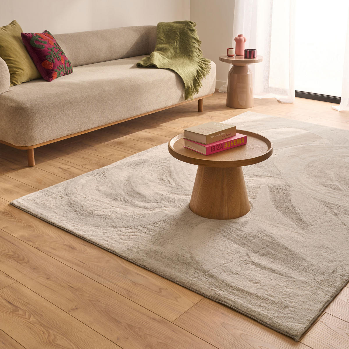 TEPPICH uni ultra weich grau Nube 80x150cm - Grau, Textil (80/150cm) - Nazar Rugs