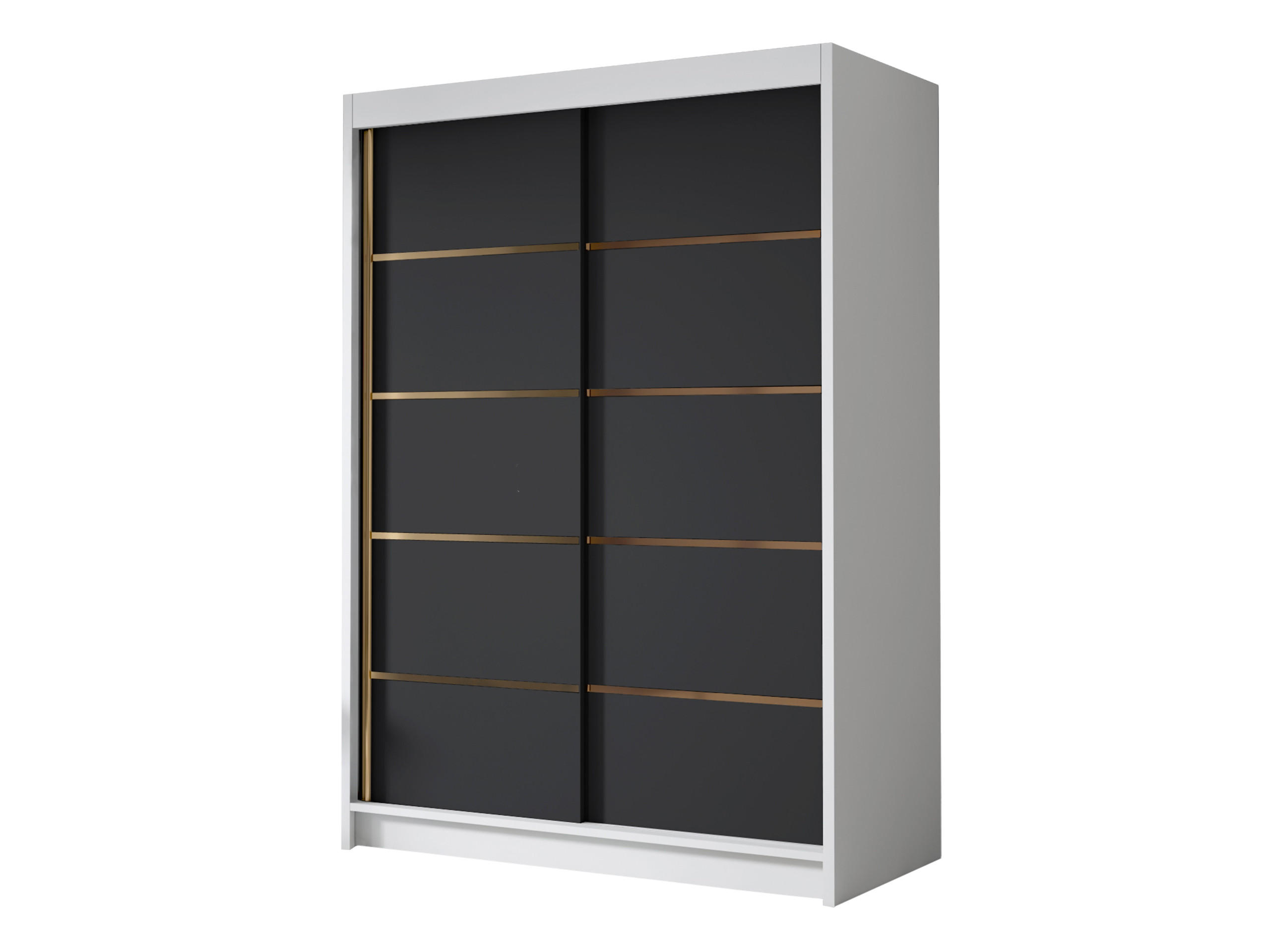 SCHIEBETÜRENSCHRANK Lungo IV - Goldfarben/Multicolor, Holzwerkstoff/Metall (120/200/58cm) - MIRJAN24