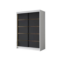 SCHIEBETÜRENSCHRANK Lungo IV - Goldfarben/Multicolor, Holzwerkstoff/Metall (120/200/58cm) - MIRJAN24