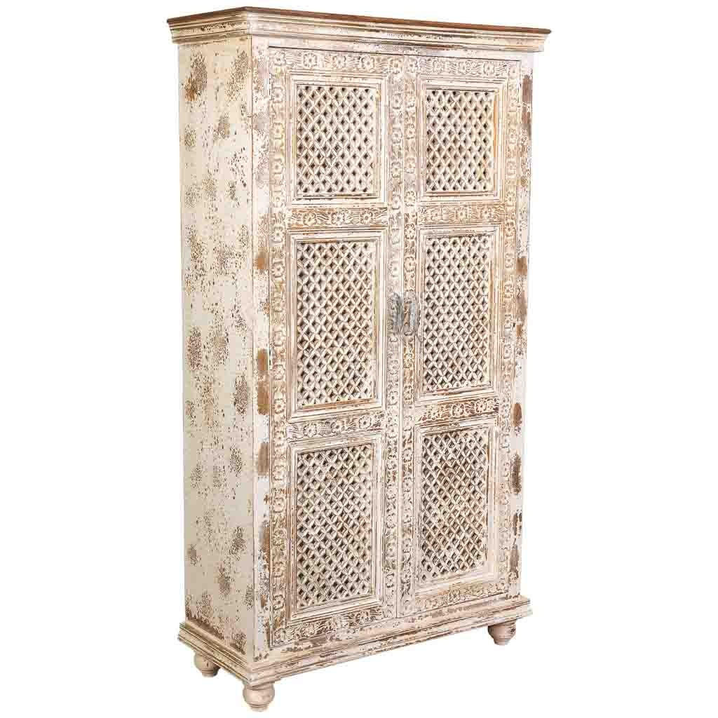 KLEIDERSCHRANK aus holz 104x43x188cm - Weiß, Holz (104/188/43cm) - Wanderlust