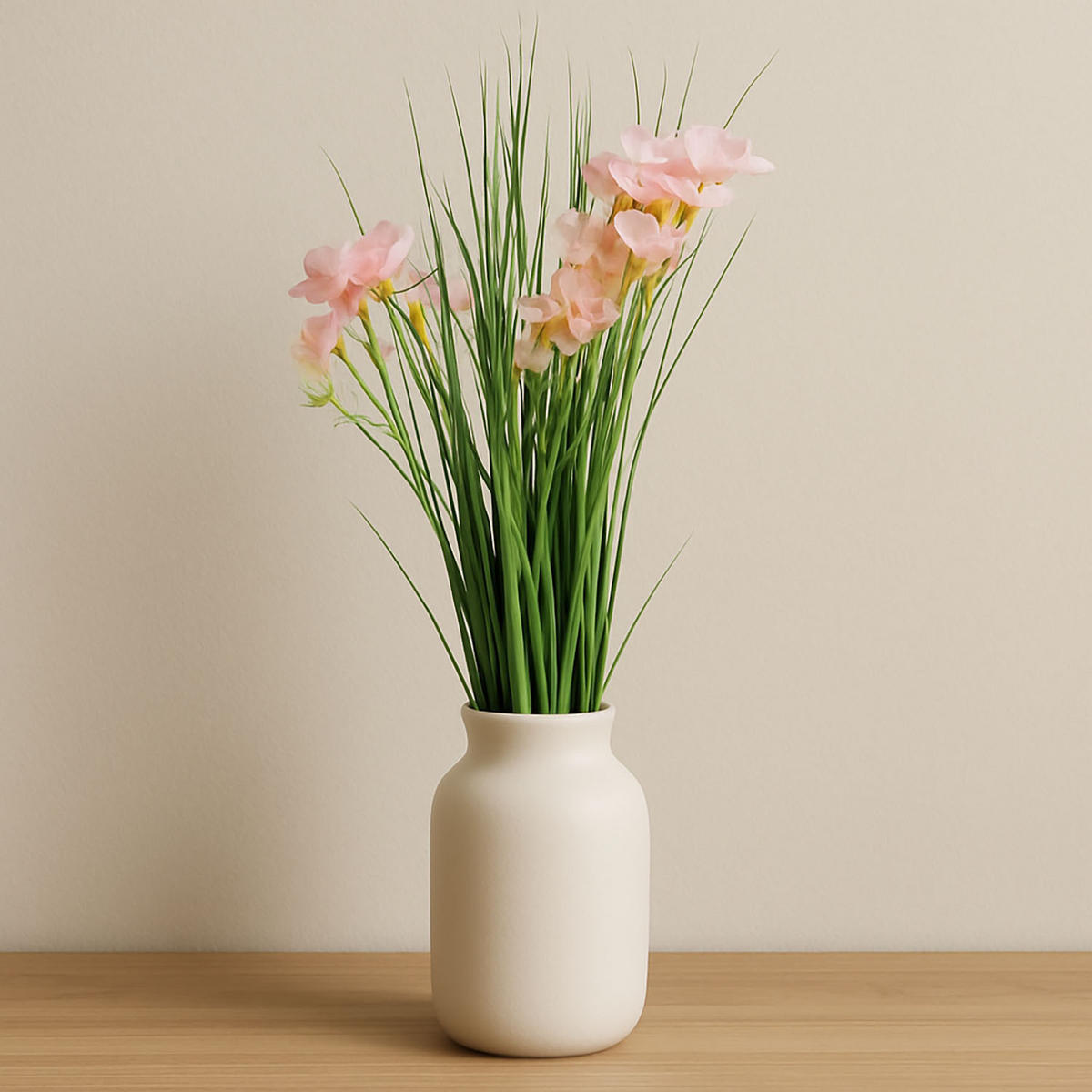KUNSTPFLANZE mit Gras 7/7/60 cm - Grün, Kunststoff (60cm) - Home Styling Collection