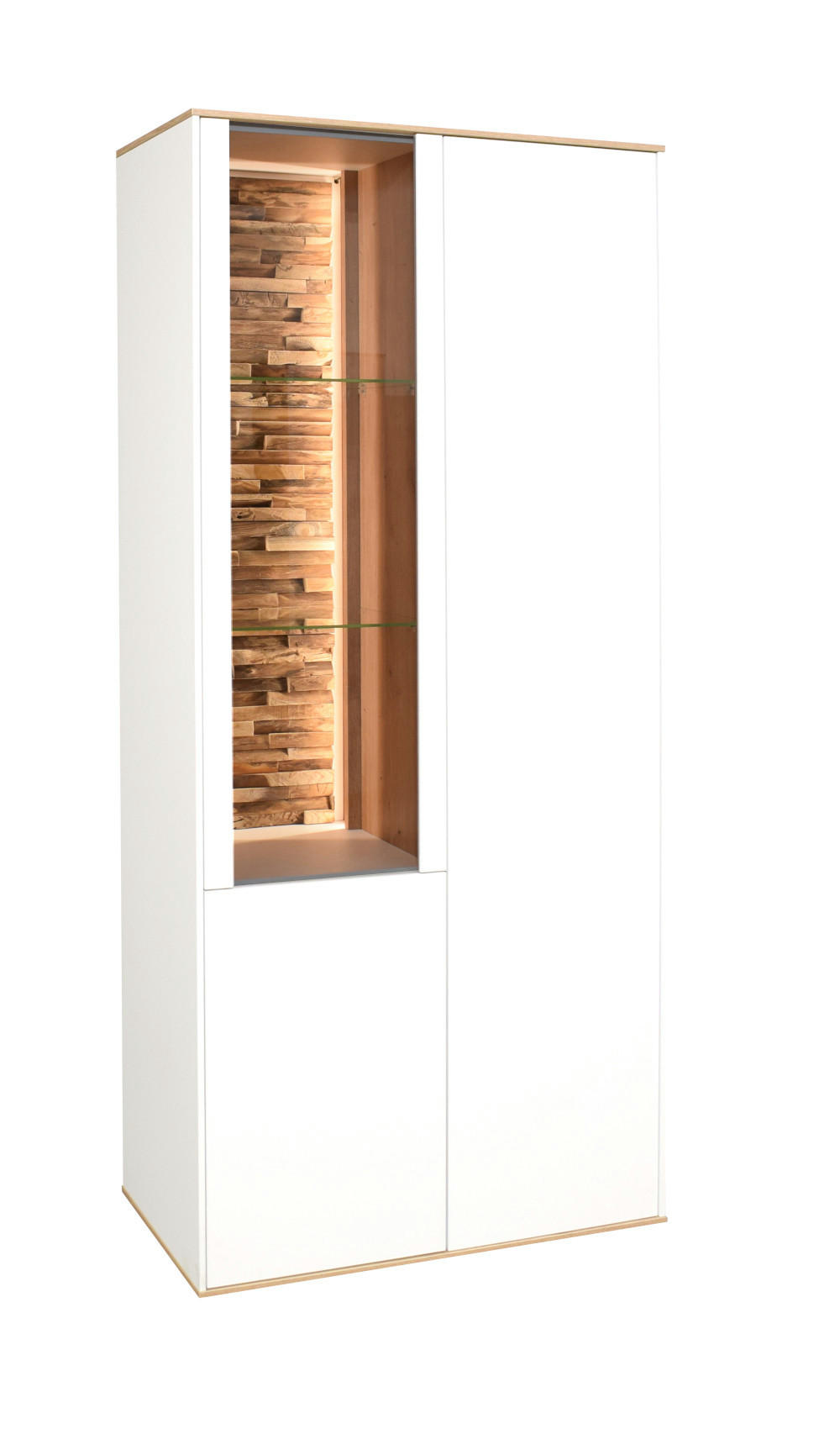 XXXLutz Vitrinenschrank Weiß 42x195x81 cm