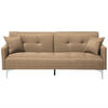 3-SITZER-SCHLAFSOFA Polyester Beige Lucan - Beige, Textil (190/75/90cm) - Beliani