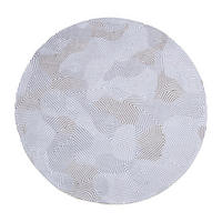 TEPPICH Oyster White Meditation 140/140 cm - Grau, Textil (140/140cm) - Louis De Poortere