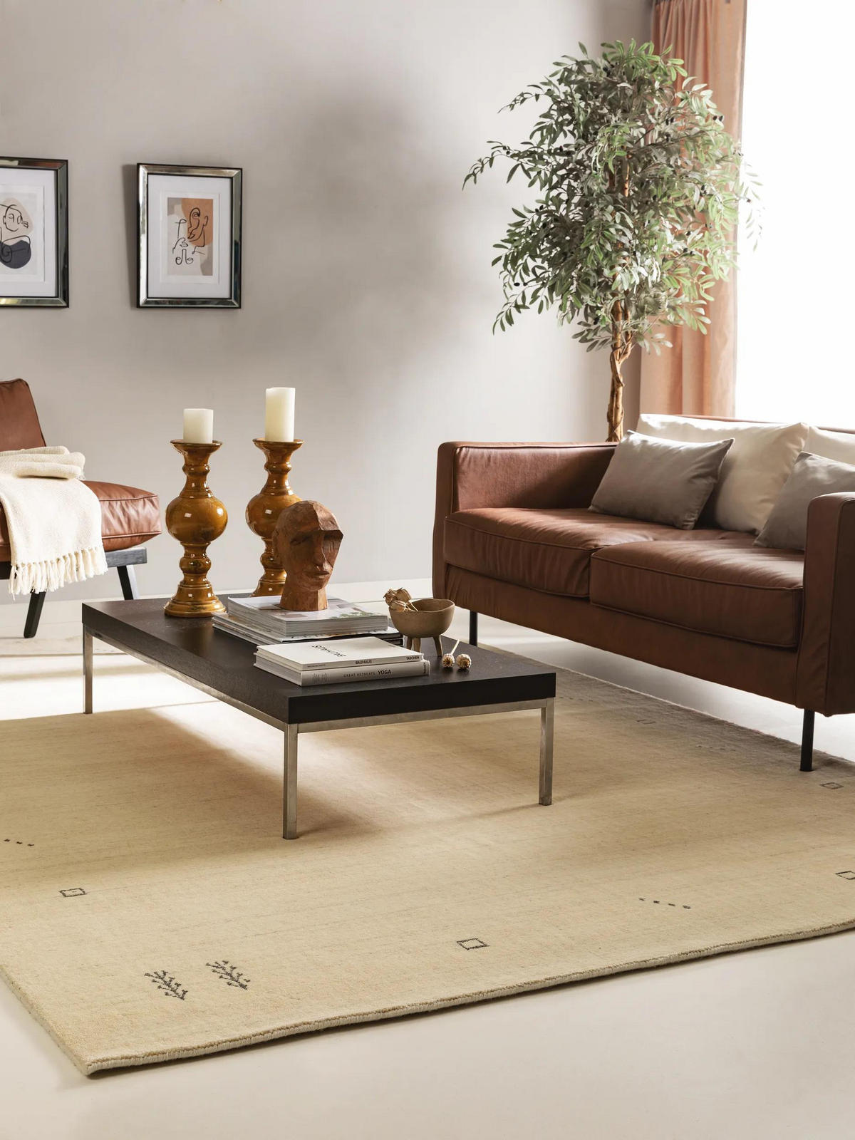 WOLLTEPPICH Jamal Cream 200x300 cm - Creme, Textil (200/300cm) - benuta Nest