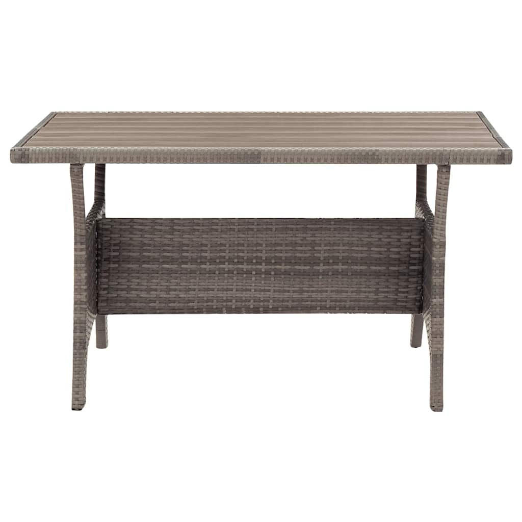 vidaXL Gartentisch Grau 120x66x70 cm