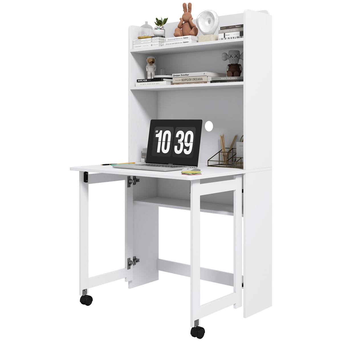 BÜROTISCH Weiß 1 Stück - Weiß, Holzwerkstoff (110/50/80cm) - GiPP