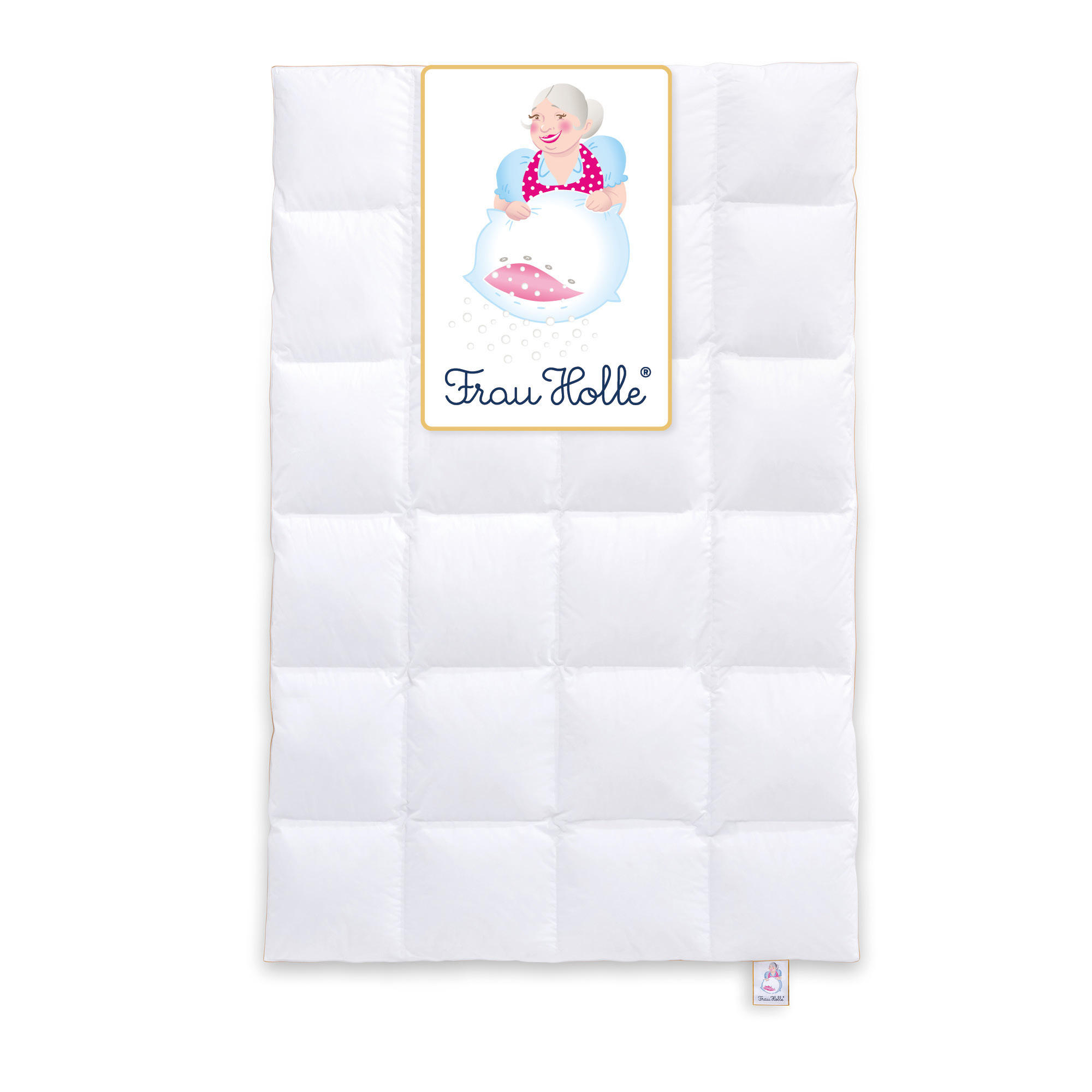 WINTERBETTDECKE KLASSIK Entendaunen warm - Weiß, Naturmaterialien/Textil (135/200cm) - Frau Holle