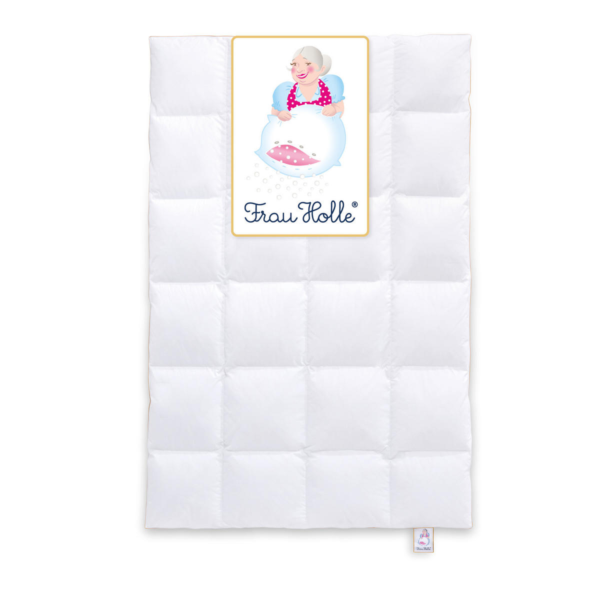 WINTERBETTDECKE PRIMA Gänsedaunen warm - Weiß, Naturmaterialien/Textil (135/200cm) - Frau Holle