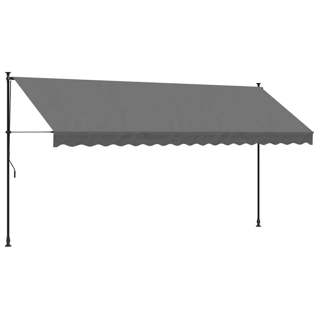 vidaXL Markise Anthrazit 150x400 cm
