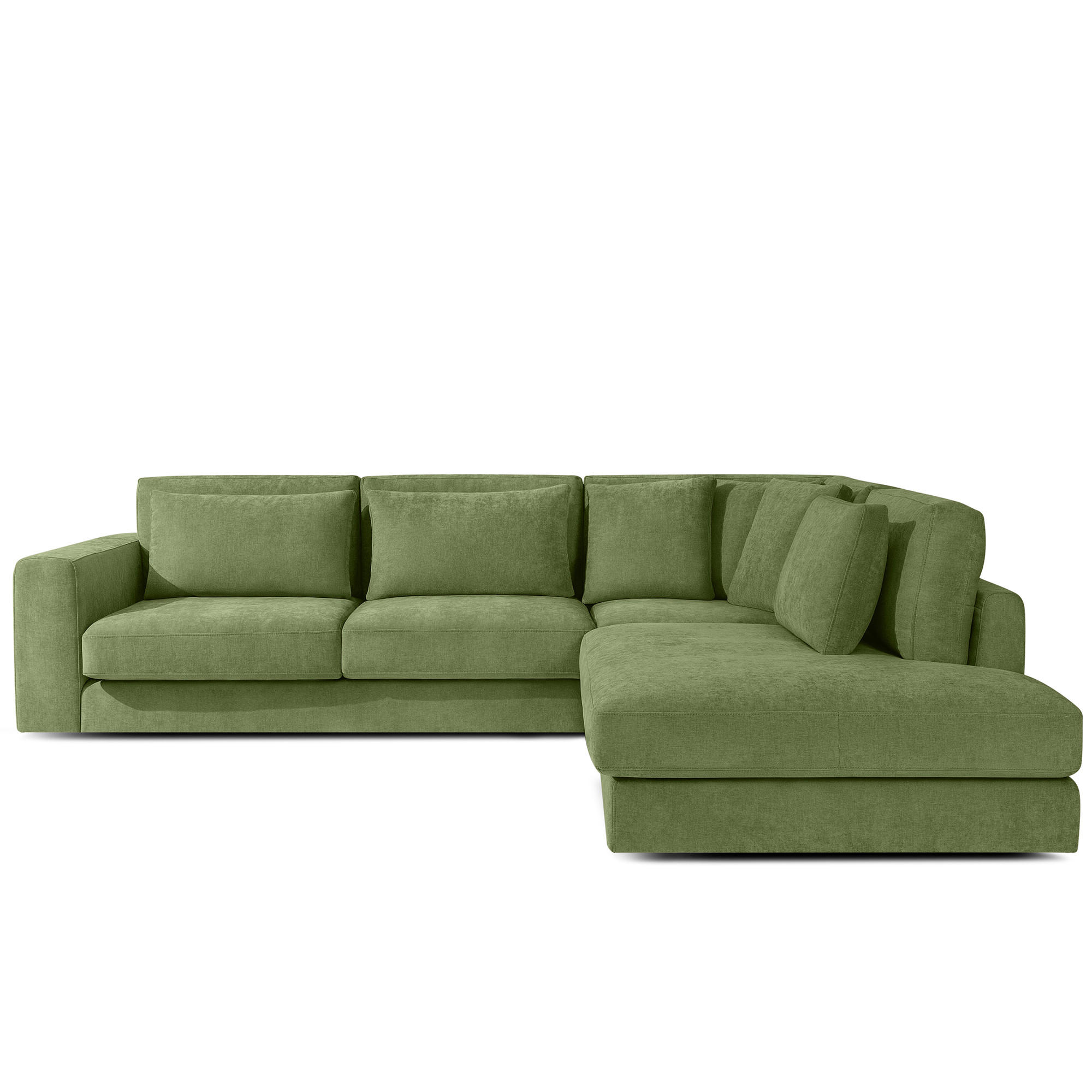 ECKSOFA rechts VERUS - Grün, Holz/Holzwerkstoff (297/248cm) - KONSIMO®