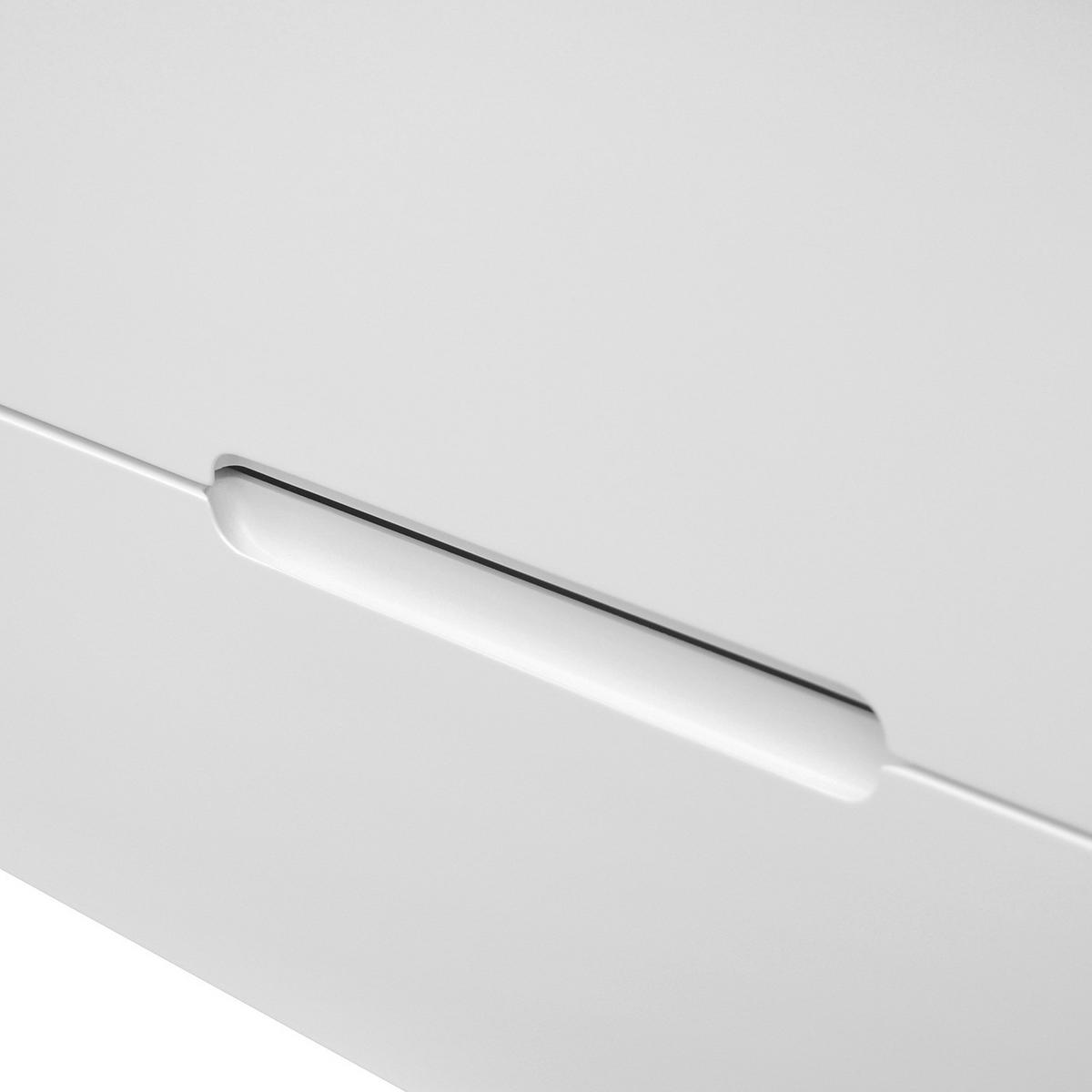 NACHTSCHRANK - Eichefarben/Weiß, Holzwerkstoff (55/50/40cm) - home24