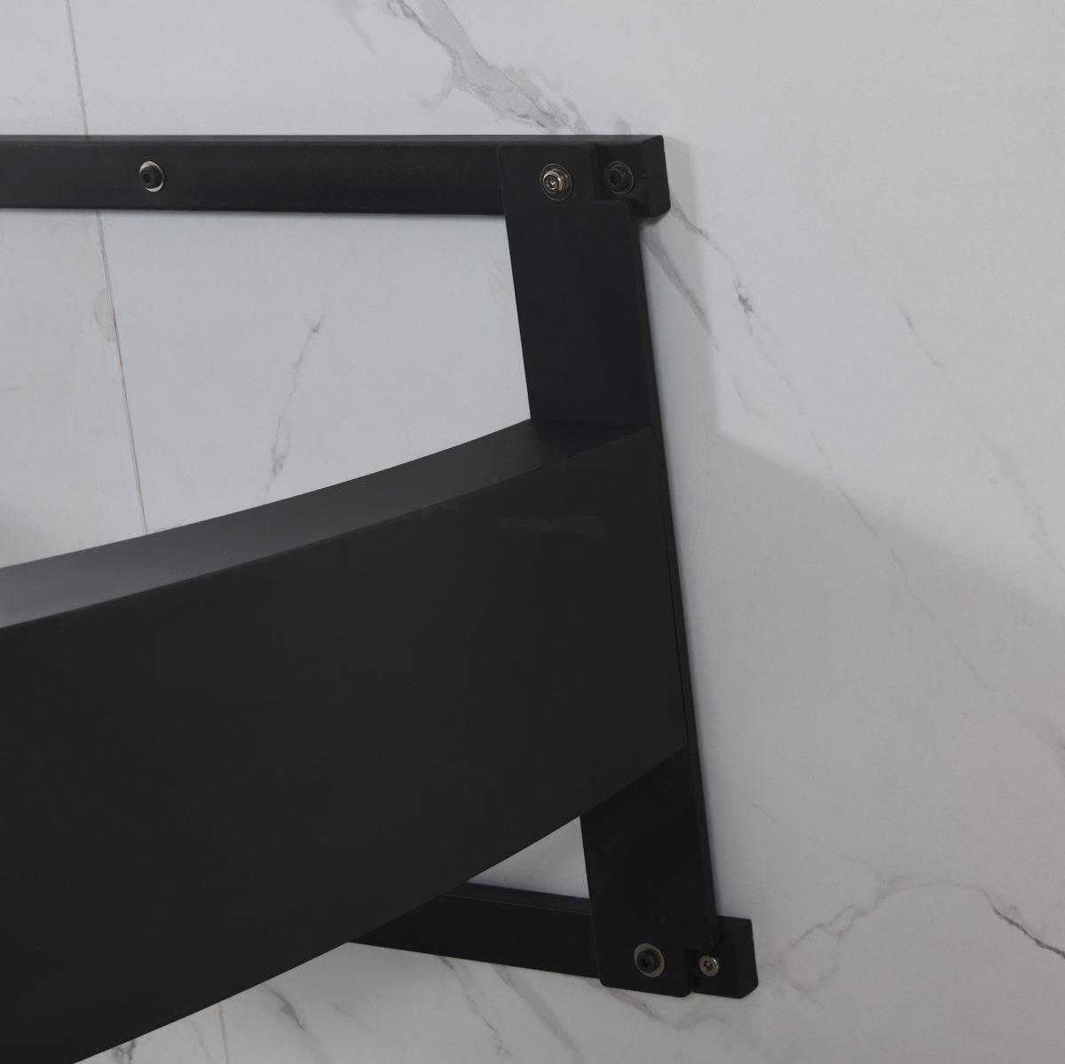 ESSTISCH 140/75,5/75 cm Weiß/Schwarz aus MDF und Metall mit verstellbaren Füßen - Weiß, Holzwerkstoff (140/75/75.5cm) - OKMYHOME