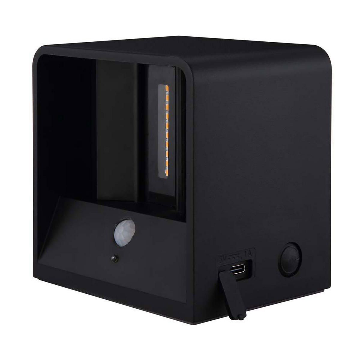 LED WANDLEUCHTE Veronika Schwarz - Schwarz, Metall (10.1/8/10.1cm) - Globo Lighting