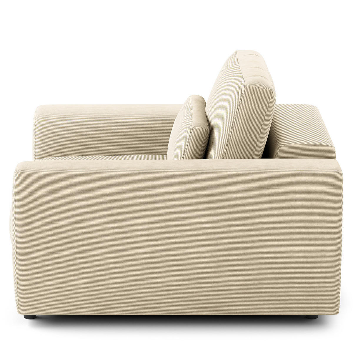 SESSEL - Beige/Schwarz, Kunststoff/Textil (116/80/117cm) - home24