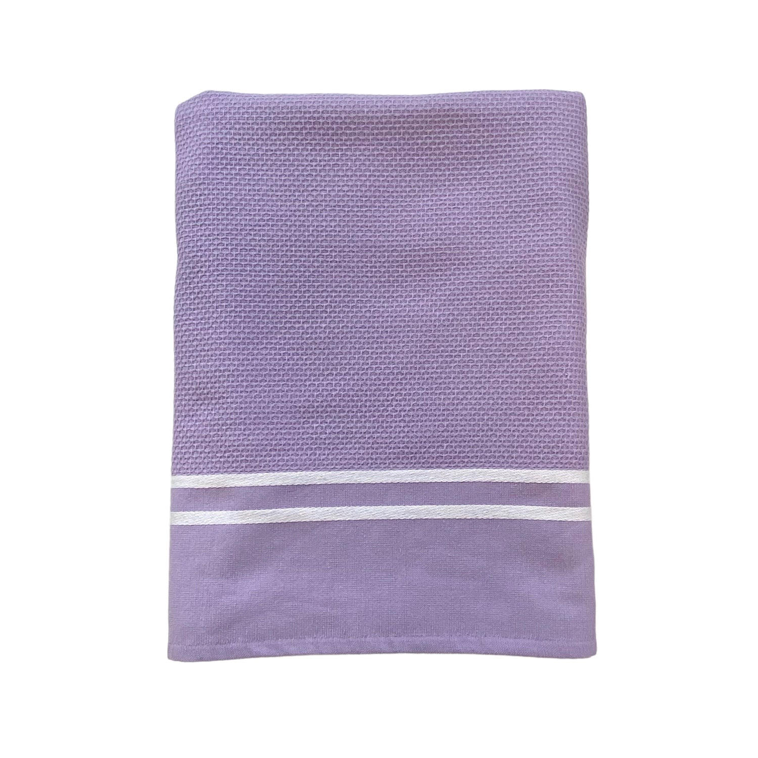 HAMAMTUCH mit Frotteefutter Waffle Orchid 90x170 355g/m² - Lila, Textil (90/170cm) - LE COMPTOIR DE LA PLAGE