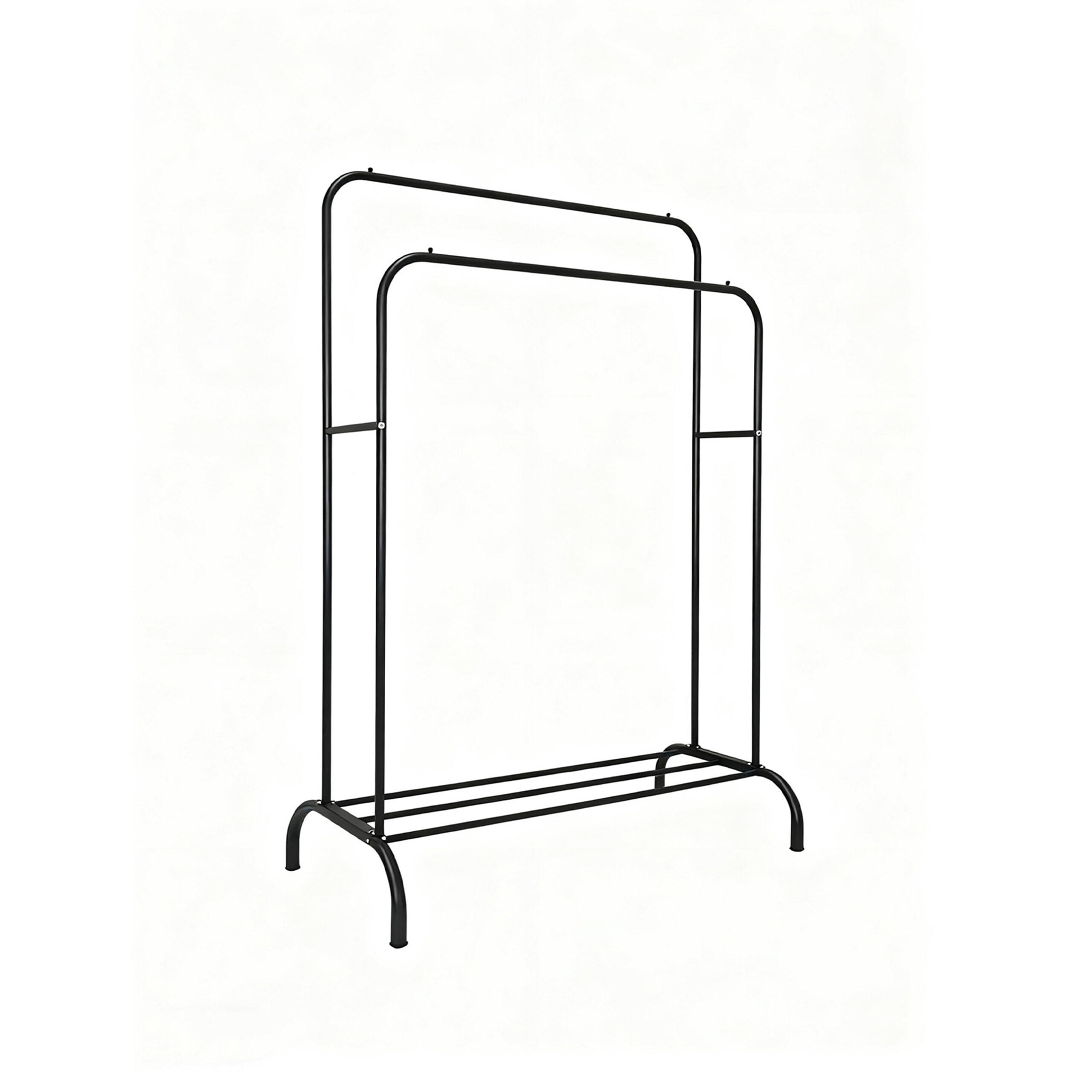 KLEIDERSTÄNDER - Schwarz, Kunststoff/Metall (110/146/56cm) - Relaxdays