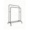 KLEIDERSTÄNDER - Schwarz, Kunststoff/Metall (110/146/56cm) - Relaxdays