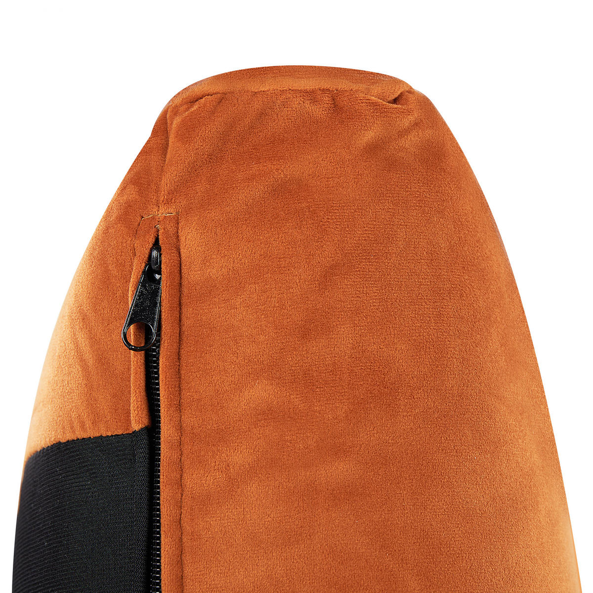 KLÄDD SÄNG 140/200cm orange Melle - Orange, Textil (140/200cm) - Beliani