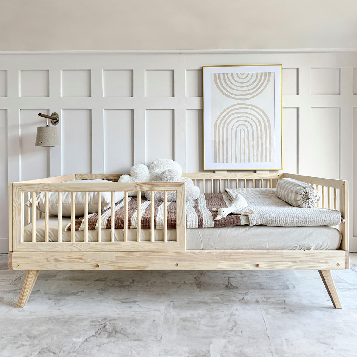 POSTEL 90/190 Maylis Přírodní dřevo - hnědá, dřevo (90/190cm) - Petits-meubles