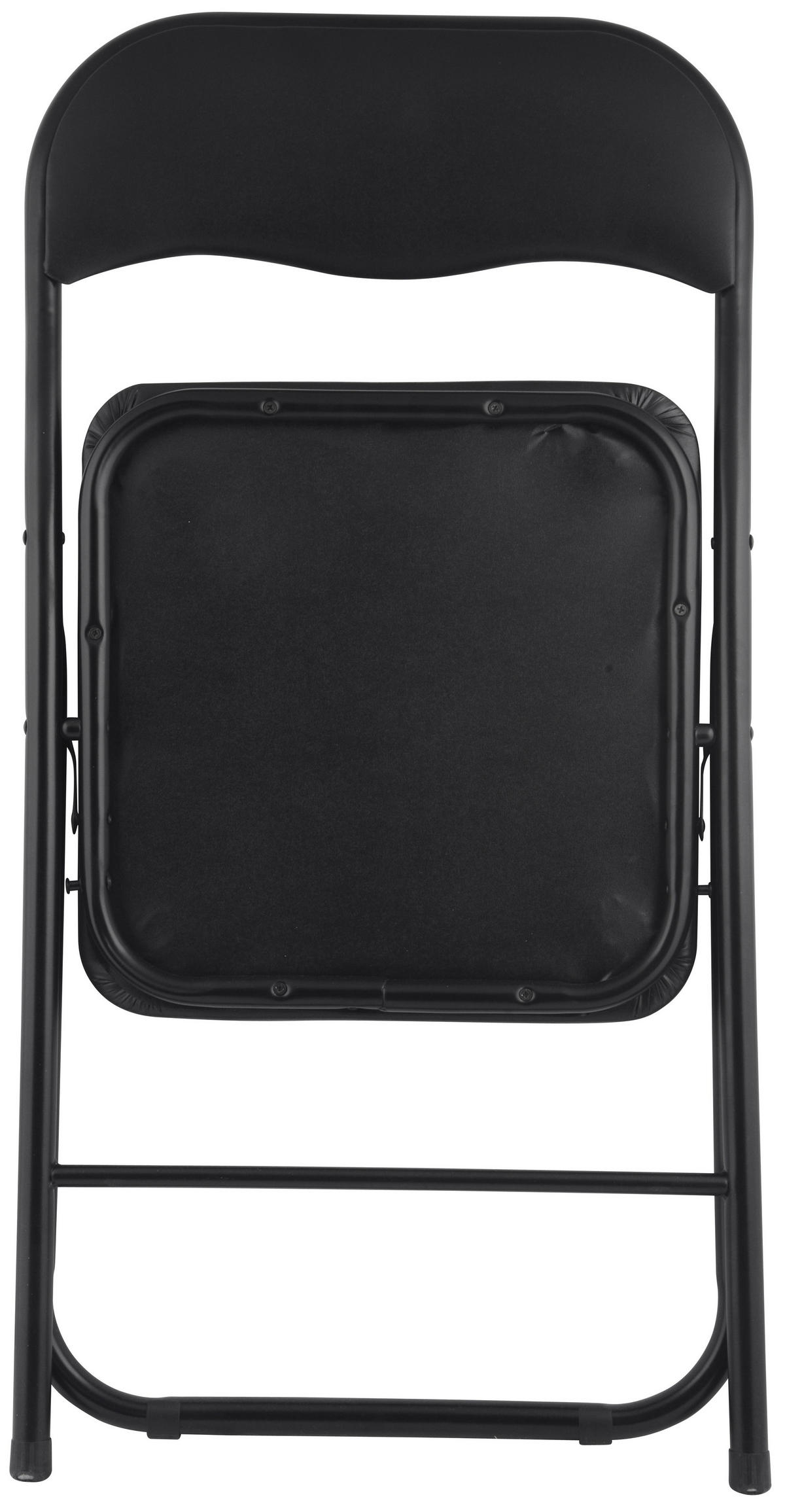 KLAPPSTUHL, Mihe, Stühle Schwarz, Metall, 45 x 44 x 78 cm, 4-teilig - Schwarz, Textil/Metall (45/78/44cm) - ebuy24