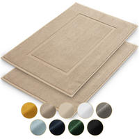 BADEMATTE Vilto 2er-Set, 50/80 cm, Taupe - Taupe, Textil (80/50cm) - Blumtal