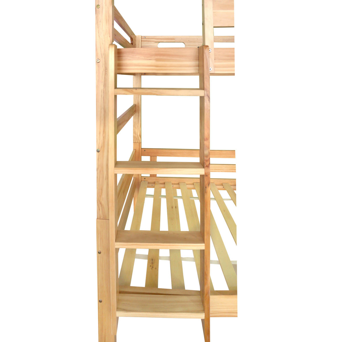 ETAGENBETT 90/200 cm & 90/200 cm in Natur Kinderbett trennbar - Naturfarben, Holzwerkstoff (90/200cm) - STILVORA