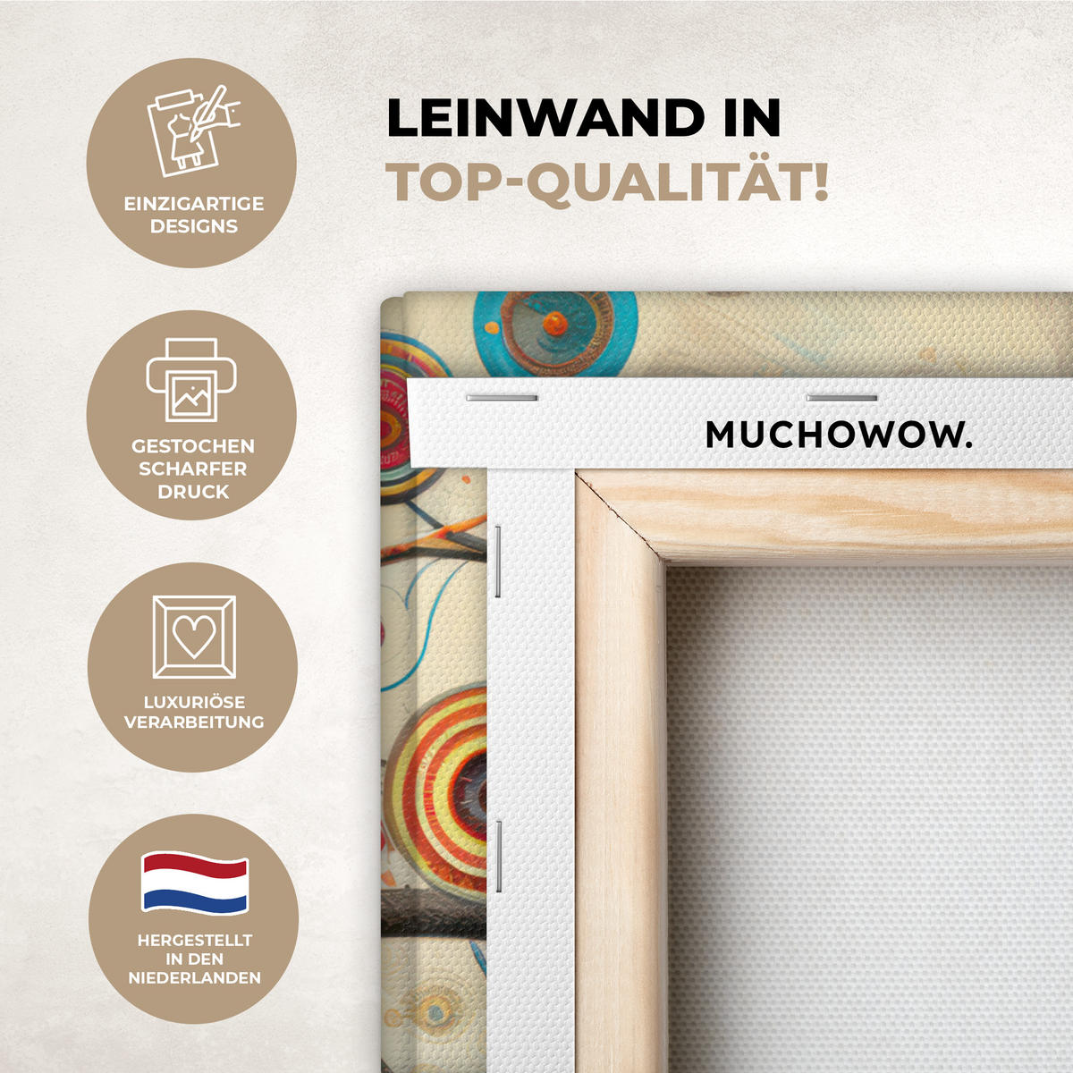 LEINWANDBILD Baum - Baum des Lebens - Farbe 30x40 cm - Braun, Textil (30/40cm) - MuchoWow