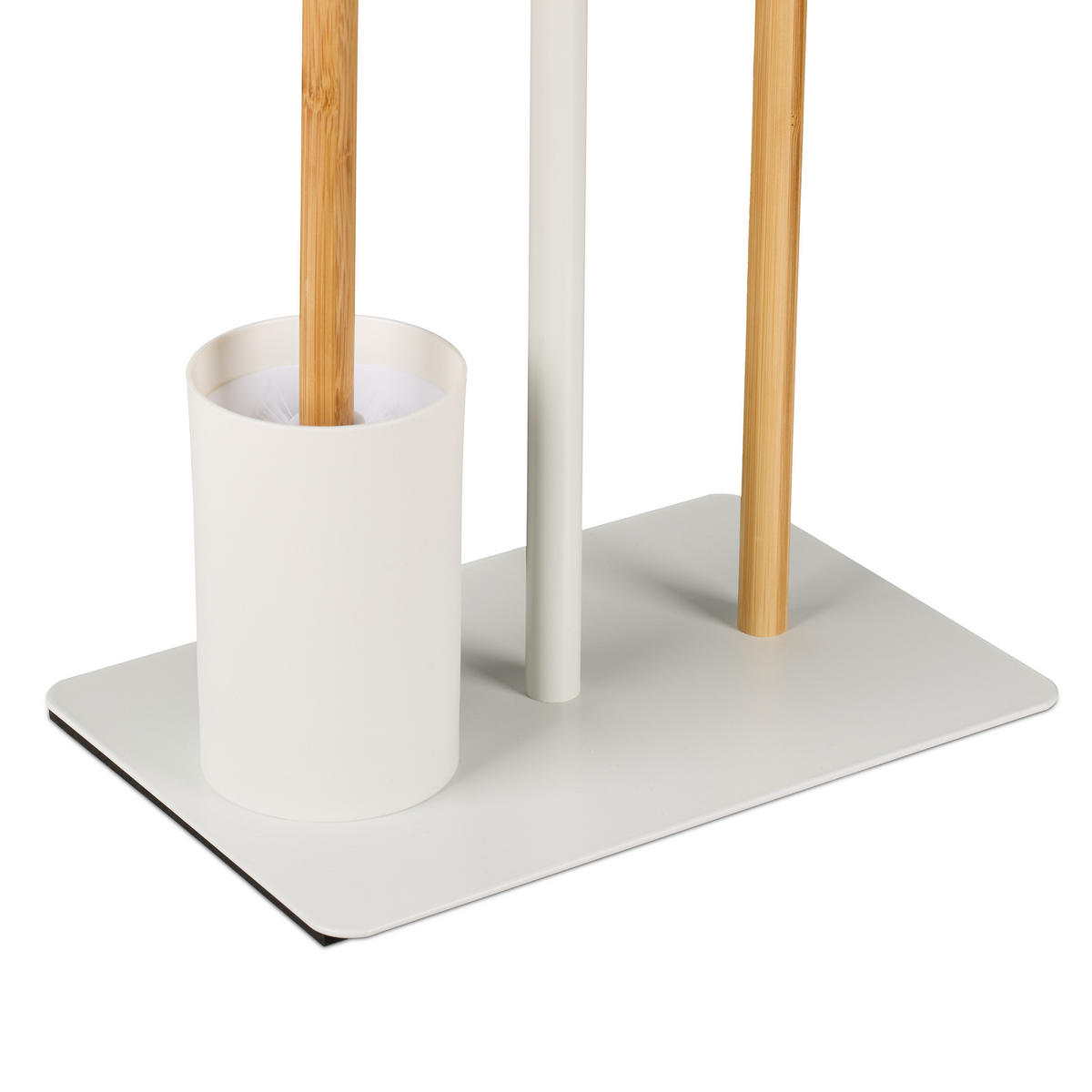 WC-GARNITUR - Weiß, Holz/Kunststoff (30/65/20cm) - Relaxdays