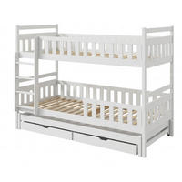 ETAGENBETT mit Schubladen und Ausziehbett 90x200 in Weiß - Weiß, Holz (90/200cm) - Kids Collective