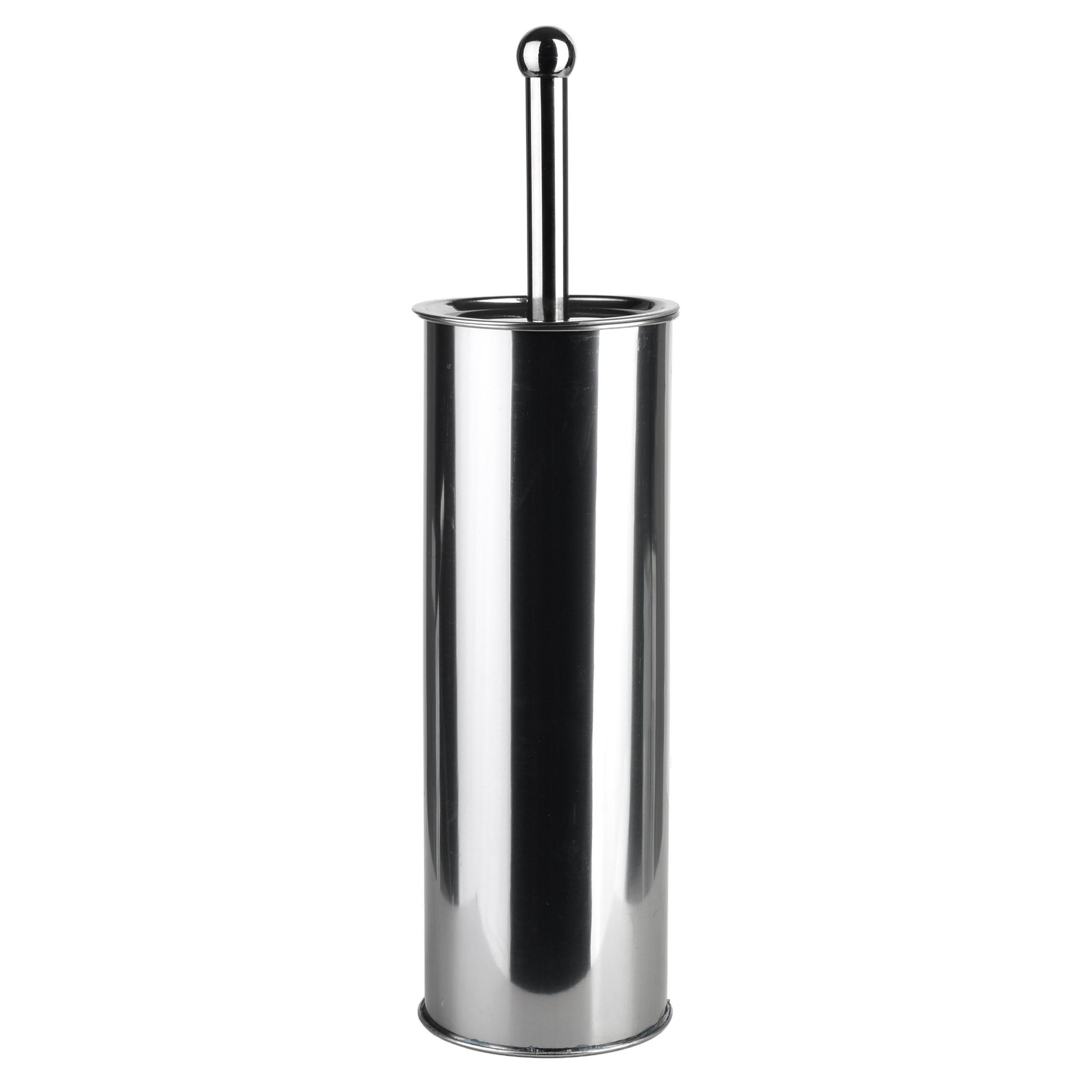 WC-BÜRSTE Dea silberfarben 10/10/37.5 cm Metall - Silberfarben, Metall (10/37.5/10cm) - Mondex
