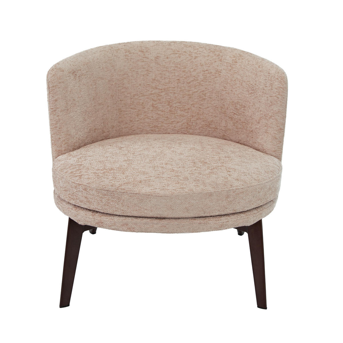 SESSEL Sessel aus cremefarbenem Stoff 74/70/71 cm - Creme/Braun, Textil (74/71/70cm) - ANGEL CERDA