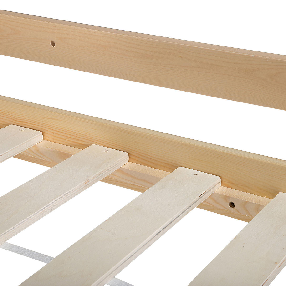 HOCHBETT Heller Holzfarbton 90-200 cm Revin - Eschefarben, Holz (90/200cm) - Beliani