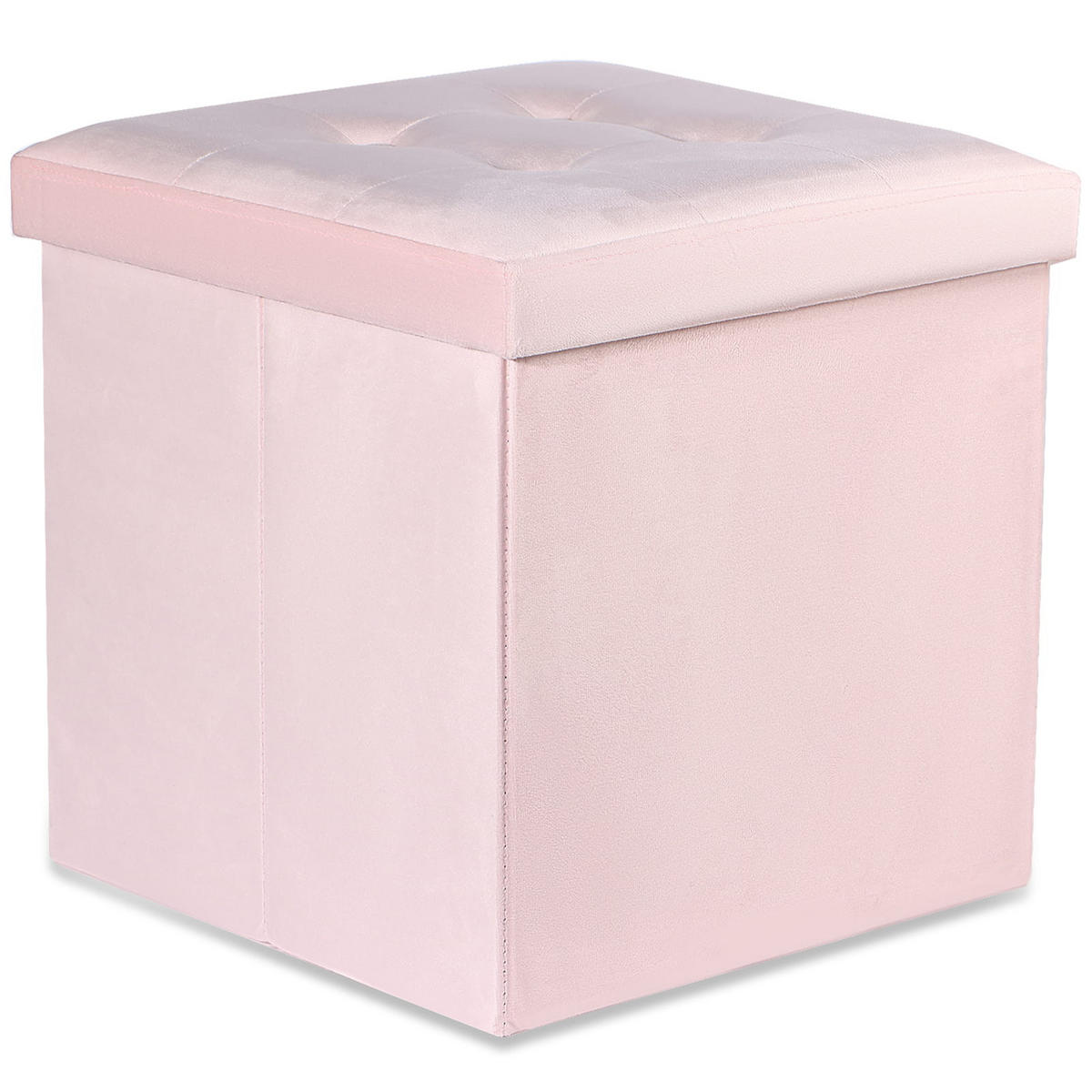 SITZBOX Ravello L mit Knöpfen Rosa Samt - Pink, Textil (38/38/38cm) - Komodee