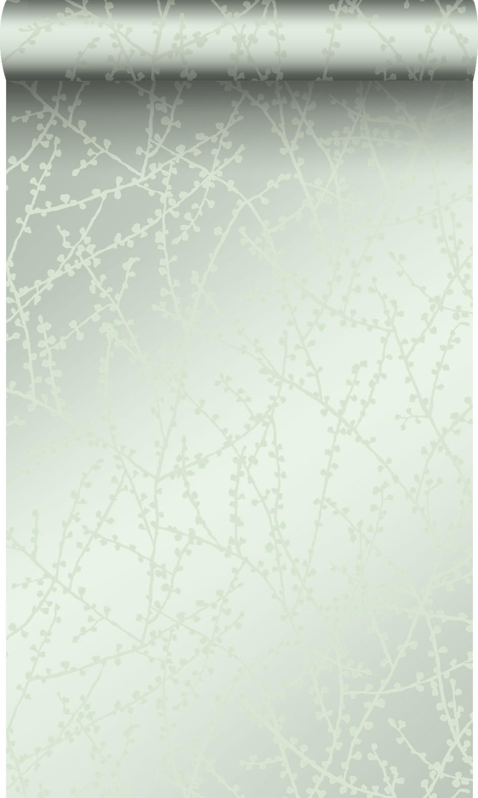 TAPETE Blüte 53 cm x 10.05 m - Grün, Papier (53/1000cm) - Origin Wallcoverings