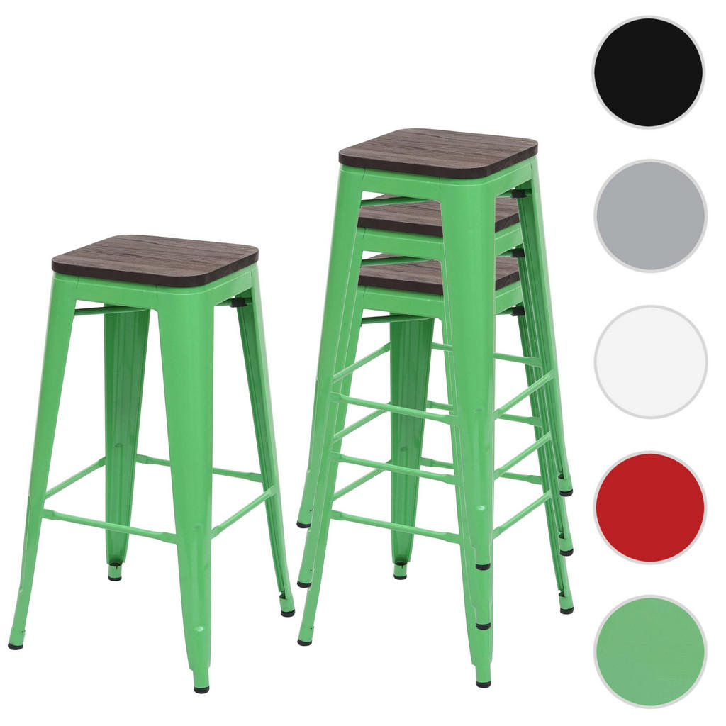 Thumbnail - MCW Barhocker, Grün, Holz, 42x76x42 cm, Esszimmer, Barmöbel, Barhocker