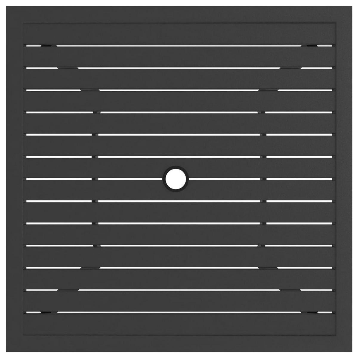 GARTENTISCH Tommi Anthrazit 81,5x81,5x72 cm Stahl - Anthrazit, Metall (81.5/81.5/72cm) - DELUKE